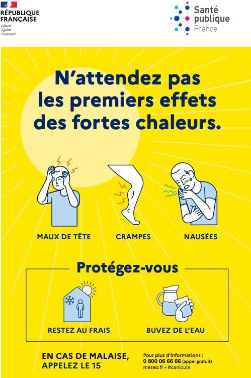 Affiche canicule 2025