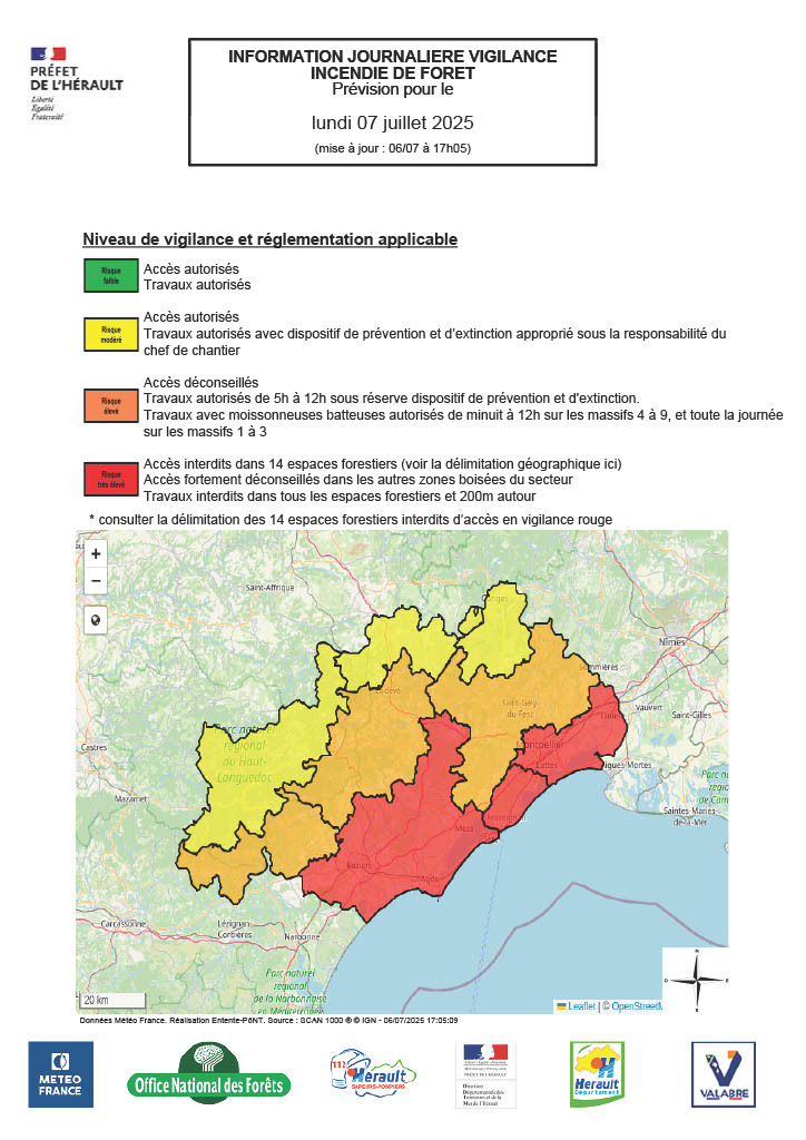 Carte 6 juillet 2025