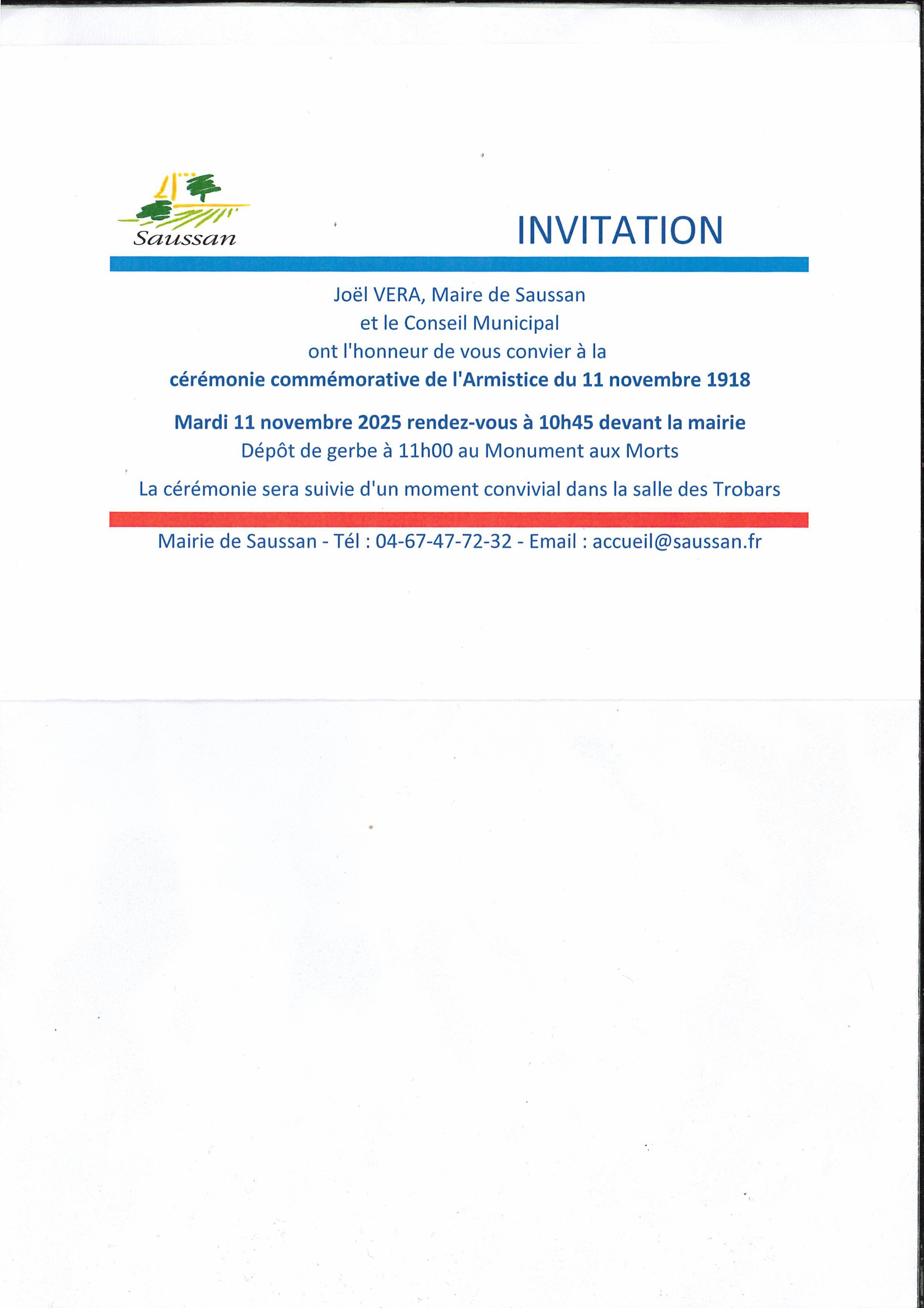 Invitation 11 nov 2025