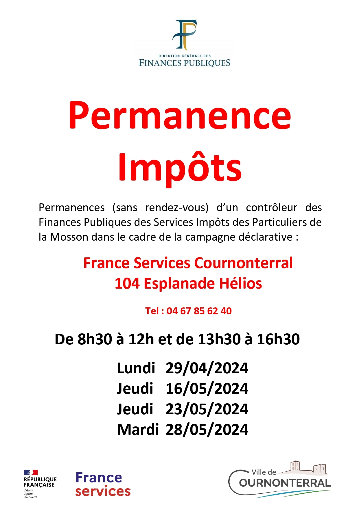 Permanences Impôts 2024